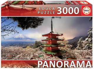 Monte Fuji Y Pagoda Panorama