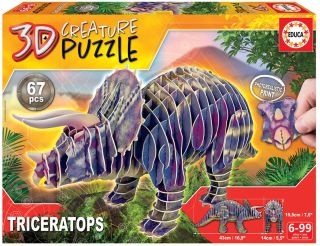 Rompecabezas 3D Triceratops