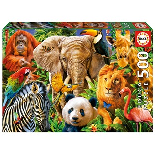 Collage Animales Salvajes 500Pz