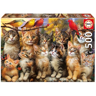 Gatitos Y Pajaros 500Pz