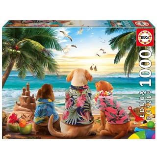 Perros En La Playa 1000Pz