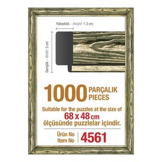 Marco Oro Platino 68x48cm para 1000pz