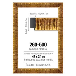 Marco Dorado 48x34cm para 500Pz