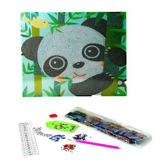 Arte Diamante Oso Panda